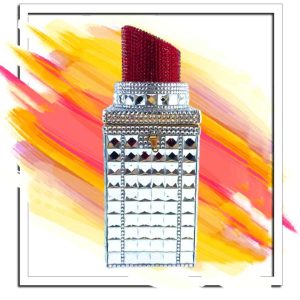 нестандартна дамска чанта червило